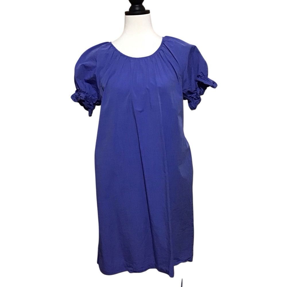 Ann Taylor Blue Mini Puff‎ Sleeve Sundress S - Picture 6 of 9
